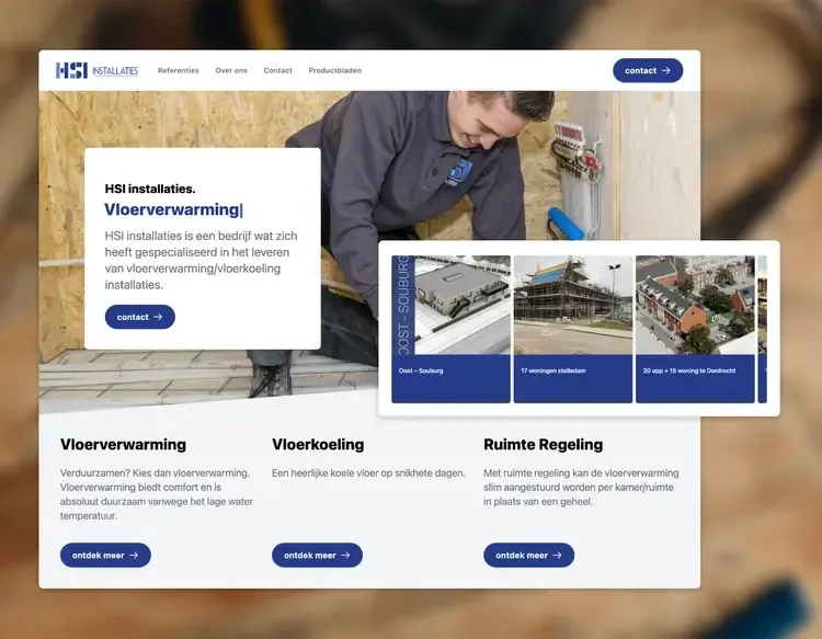 Preview image of  WordPress website voor specialist in vloerverwarming