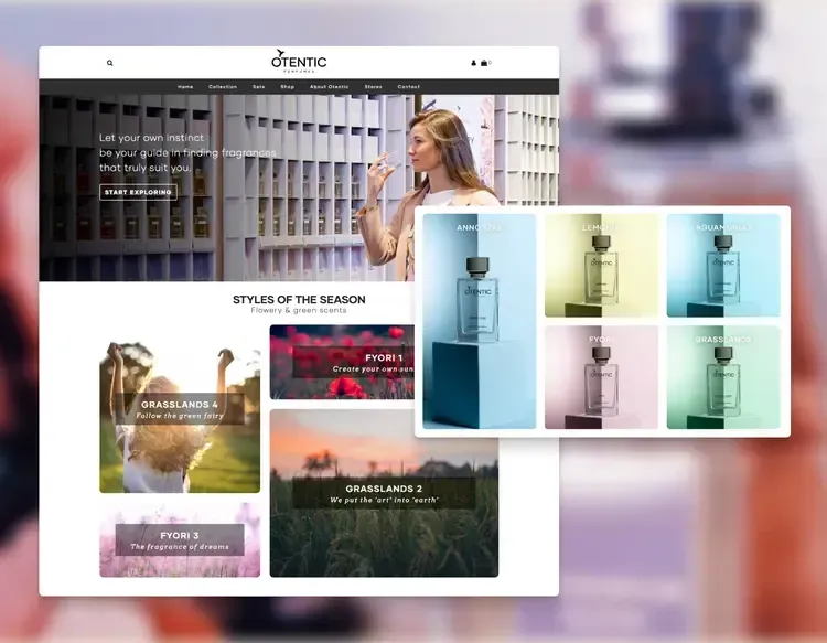 Preview image of WooCommerce webshop voor luxe parfummerk